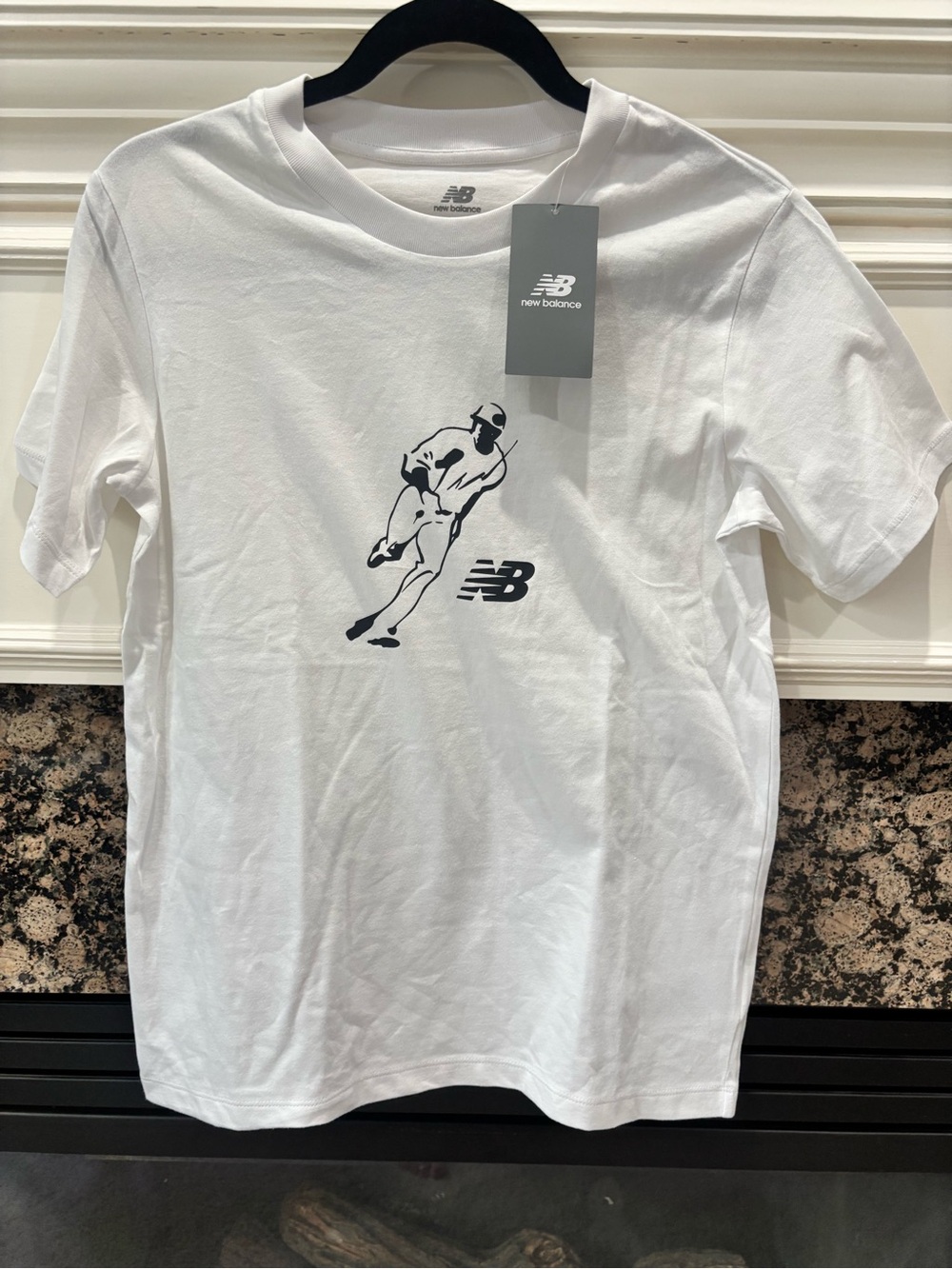 NWT - New Balance White Graphic T-Shirt